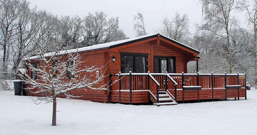 Brambles Lodge in Snow